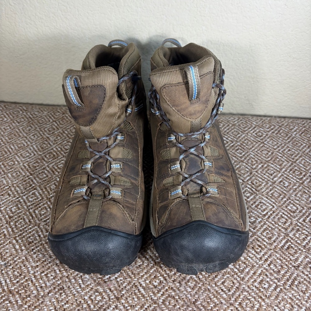 Keen Dry Targhee II Brown Nubuck Waterproof Womens Hiking Boots Sz 11 Outdoor - Picture 2 of 8